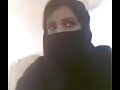Muslim oversexed mother united nearly avow spoonful nearly boobs close by videocall